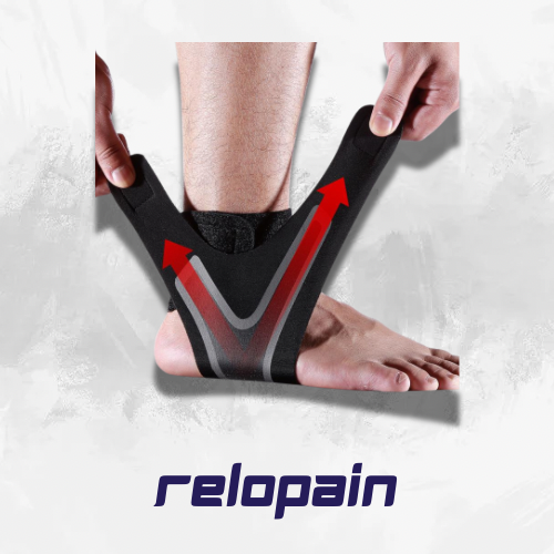 ReloPain Ankle Support Brace for Running, Hiking and All Day Long Work